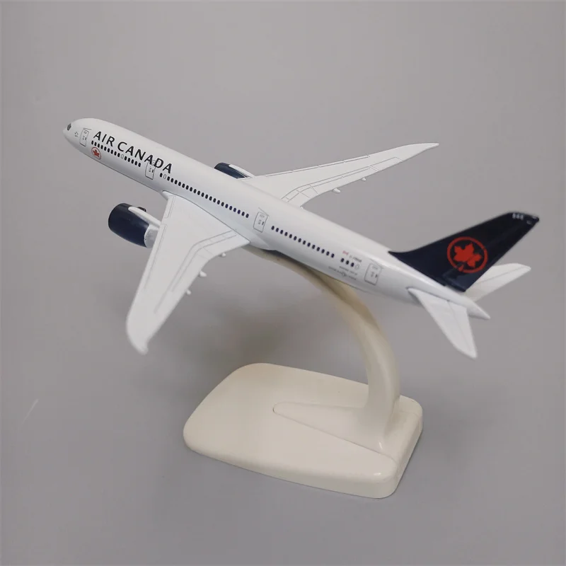 Avión de aleación de Metal, modelo de avión de 16cm de Air Canadá, Airways Boeing 787, B787, escala 1/400, fundido a presión