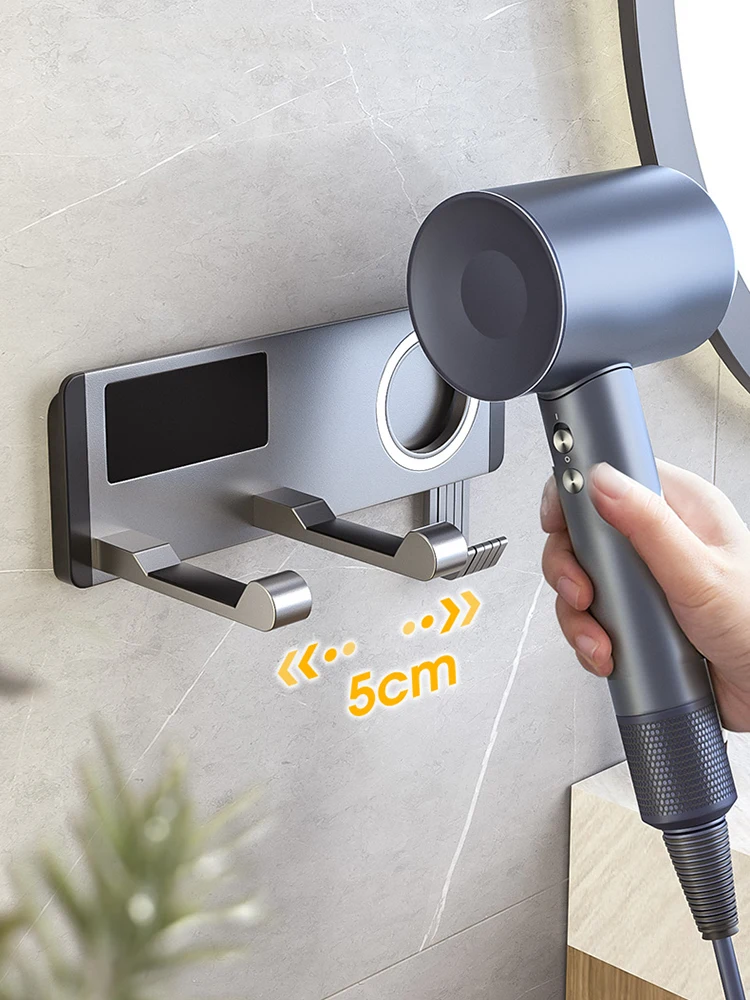 Hairdryer Holder Suitable For Dyson/Laifen Bathroom Shelf Without Drilling Holder Storage Rack Bathroom Organizer FR2003