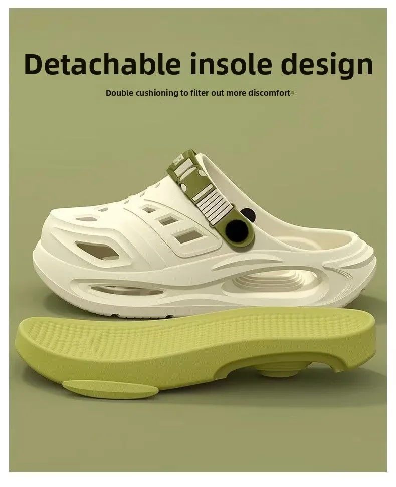 Herren Sommer Sport-Slipper Rutschfeste Freizeitsandalen Weiche Sohle Outdoor-Strandschuhe Atmungsaktive Bequeme Dicksohlen-Sandalen – Detail 19