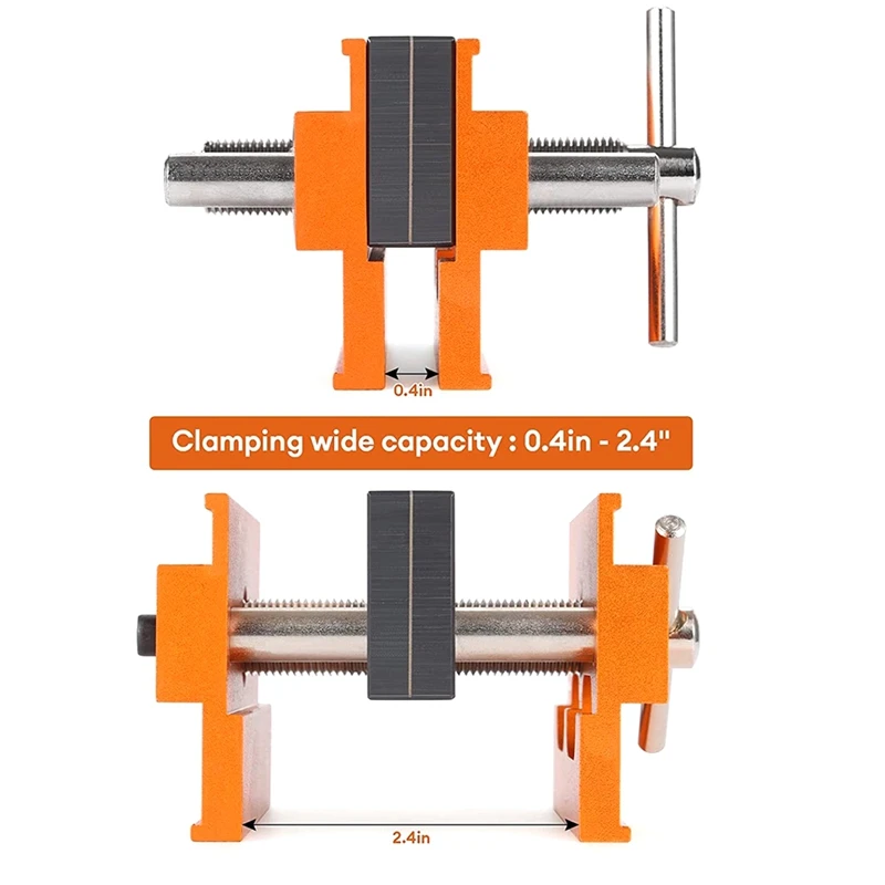 Self Centering Doweling Jig, for Straight Holes, Adjustable Width Woodworking Locator Set with 6 Drill Guide Bushings-ABAM