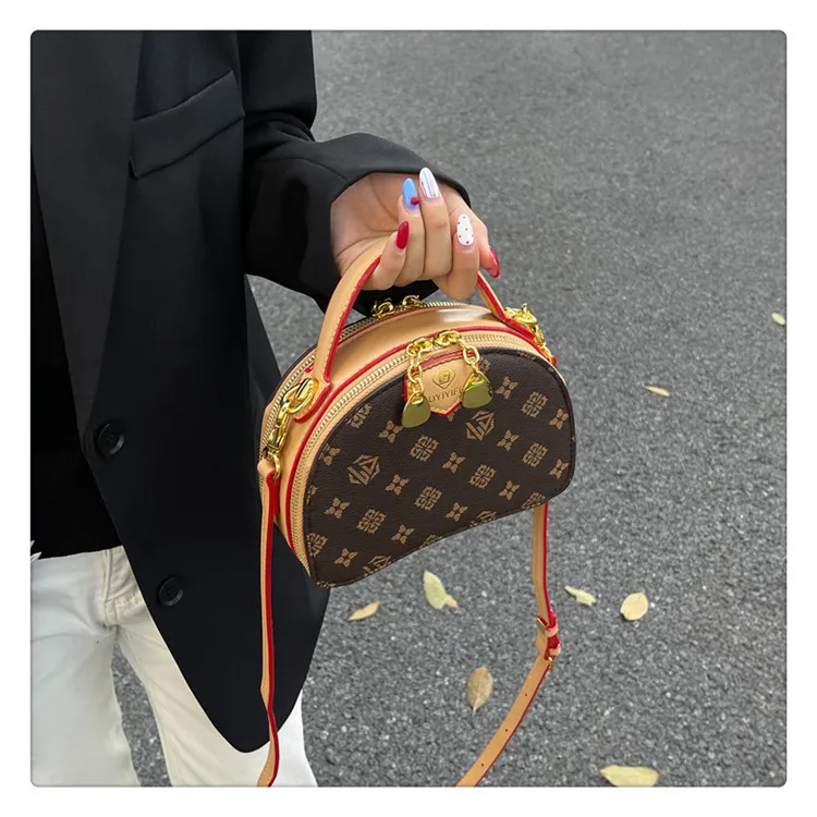 

Vintage Printed Women's Handbag 2025 New - High Texture Casual Work Crossbody Shoulder Bag, Versatile Style