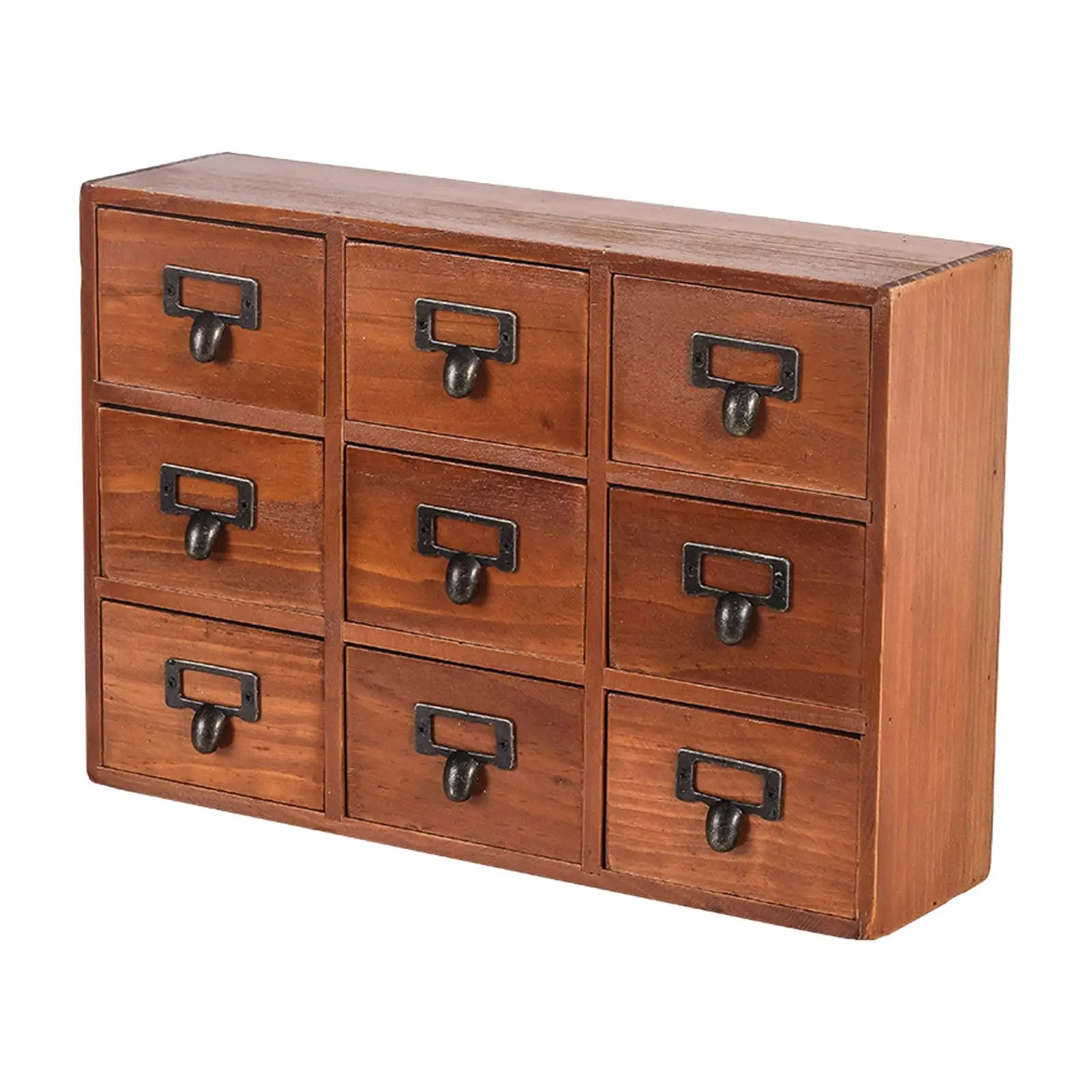 Desktop Storage Cabinet with 9 Drawers Makeup Shelf for Organization Bedroom