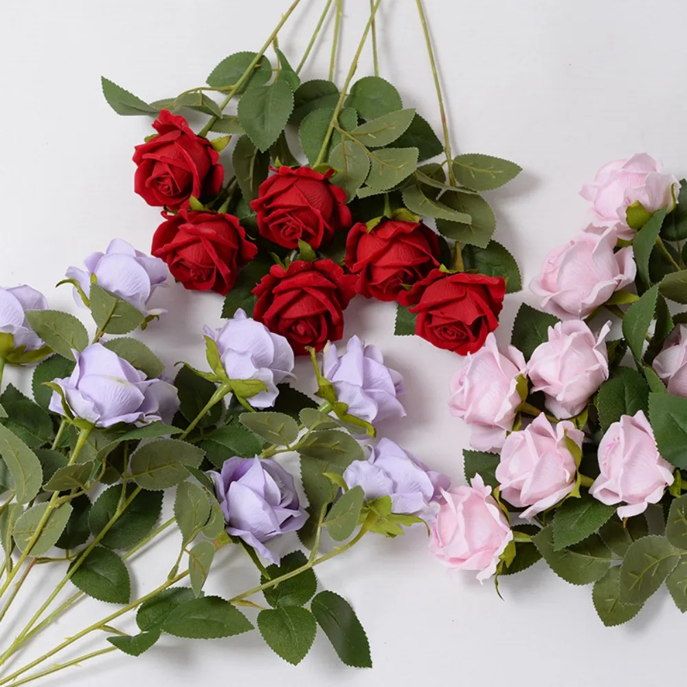Weddings Birthdays Anniversary got engaged Party Home Decoration Artificial Rose Bouquet Valetines's Day Artificial Rose