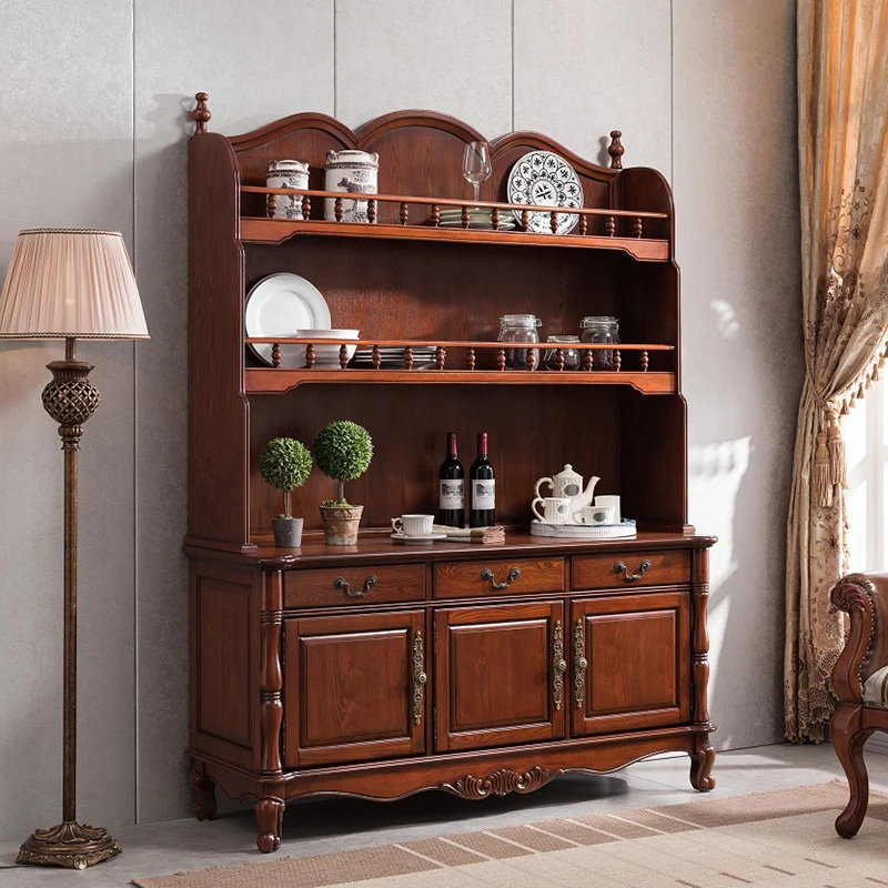 Home Aparador Armário, Parede Integrada Retro Francês, Hall Entrada, Chá e Vinho