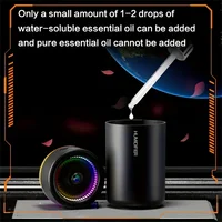 Humidificateur de voiture LED coloré, 1 pièce, humidificateur d'aromathérapie silencieux, Machine d'aromathérapie à Air ultrasonique, adapté à la chambre à coucher et au bureau 5