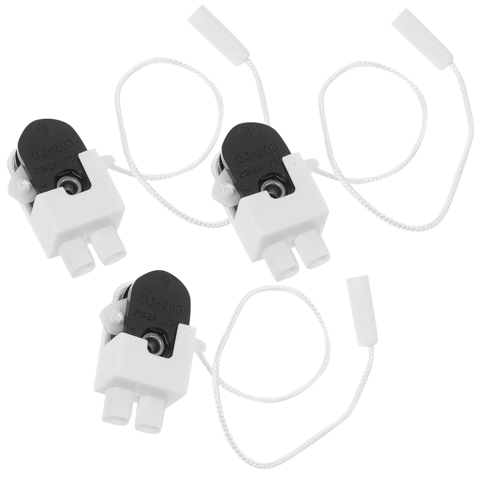 3 Pcs Pull Cord Ceiling Fan Switch Wall Light Bathroom Pulls Outdoor Drawstring and Fitting image 5