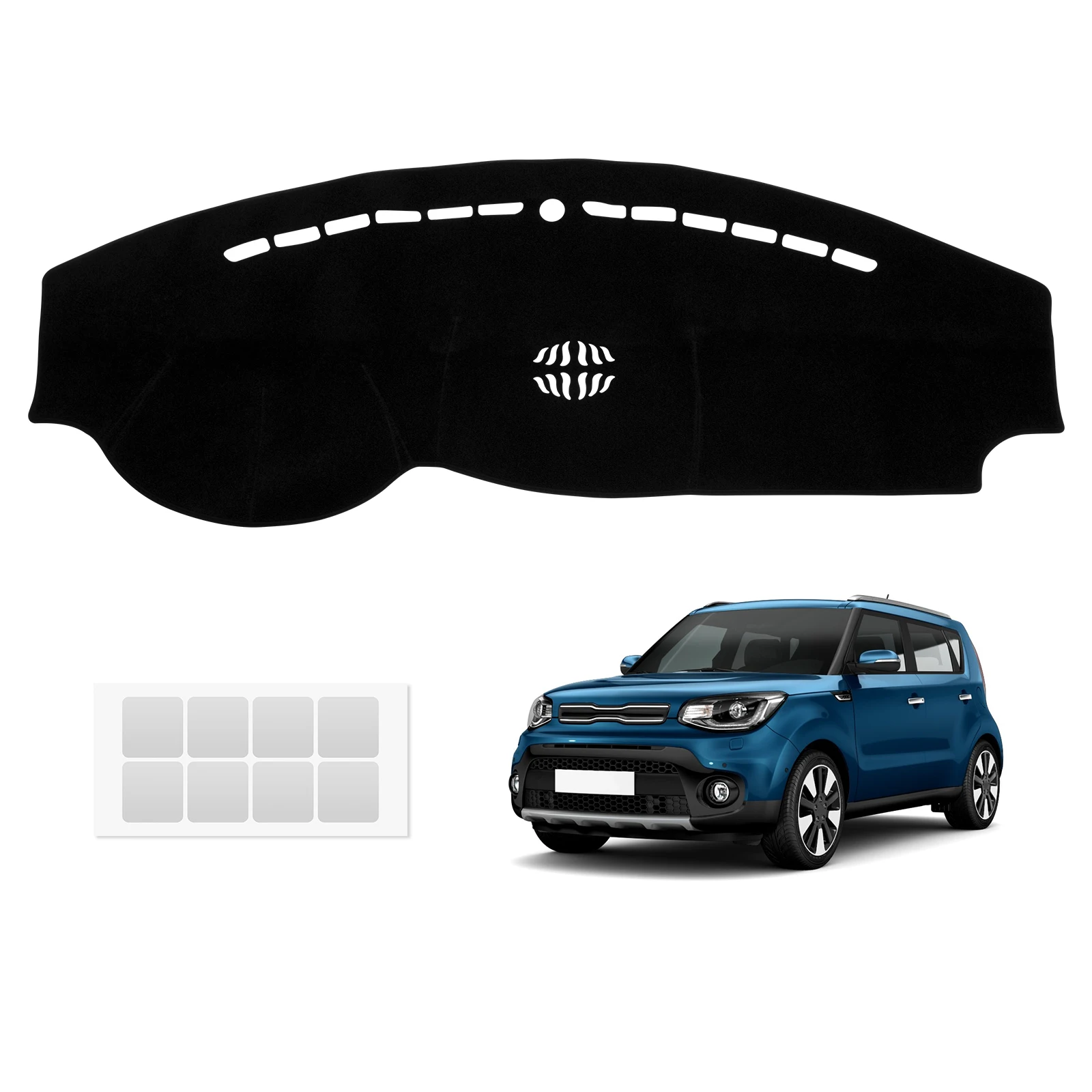 Car Dash Mat Sun Shade Anti-UV Non-Slip Protector For Kia Soul 2014-2019 Dashboard Cover Car Accessories