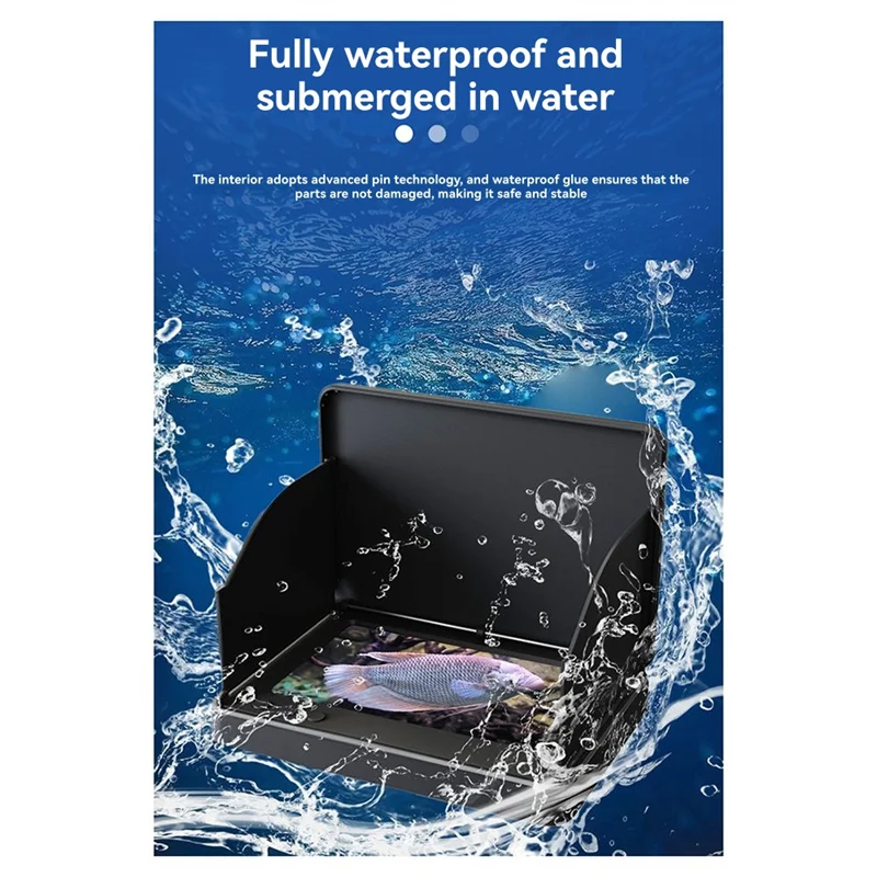 فيديو محمول فيش فايندر 4.3 بوصة IPS مراقب 220 °   فيديو الأسماك كام للرؤية الليلية لقارب بحيرة الجليد الصيد الاتحاد الأوروبي التوصيل