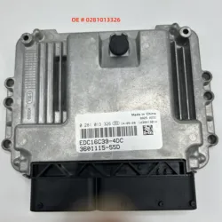 High quality 0281013326 Engine Computer Board ECU EDC16C39-4DC For FOTON