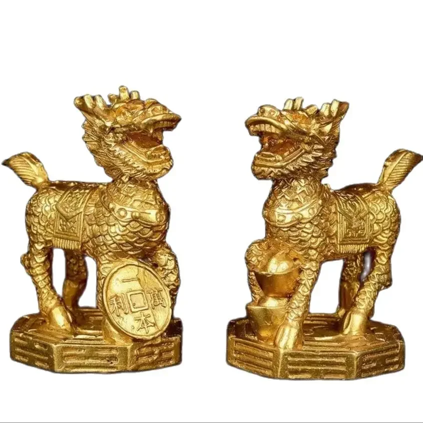 

Metal Bagua Qilin Decorative Home, Office, Cultural and Creative Decoration