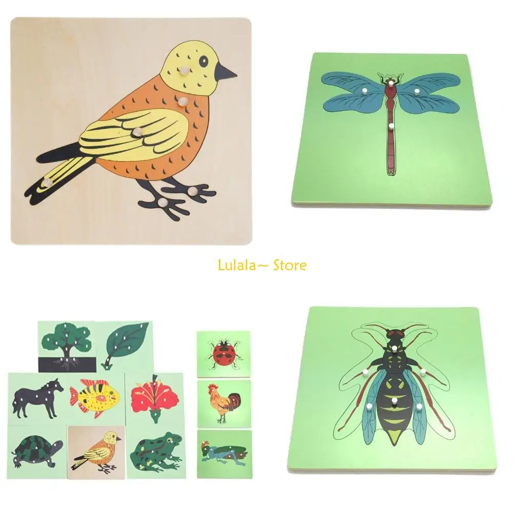 

Y4QA геометрическая головоломка для детей, деревянная головоломка, игрушка для развития мелкой моторики животных