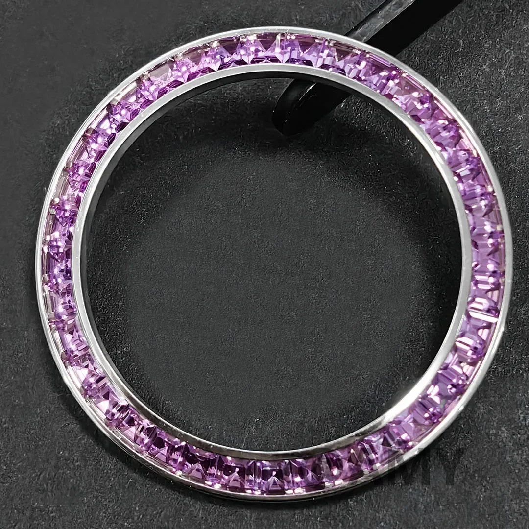 Customized watch modification accessories compatible with original R  4130 case 18K platinum bezel material