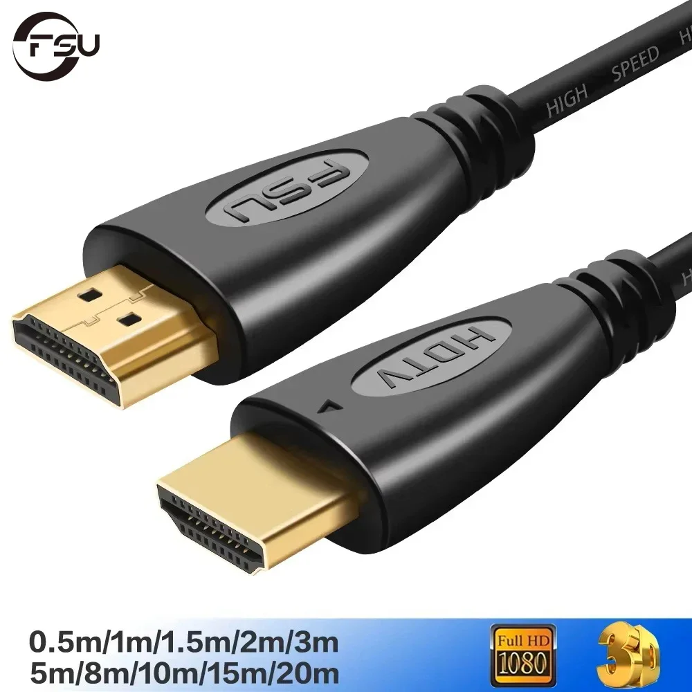 ברית המועצות לשעבר HDMI-תואם כבל וידאו כבלי זהב מצופה 1.4 4K 1080P 3D כבל עבור HDTV ספליטר Switcher 0.5m 1m 1.5m 2m 3m 5m 10m