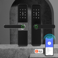 Wholesale Price Tuya Keyless Security Serrure Intelligente Fingerprint Fechadura Digital Keypad Lock for Front Door
