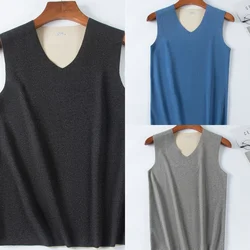 3 Pcs Double Sided Warm Velvet Vest For Mens Winter Underwear Men Sleeveless Vest Men's Winter Thermal Underwear Male Vest 4XL