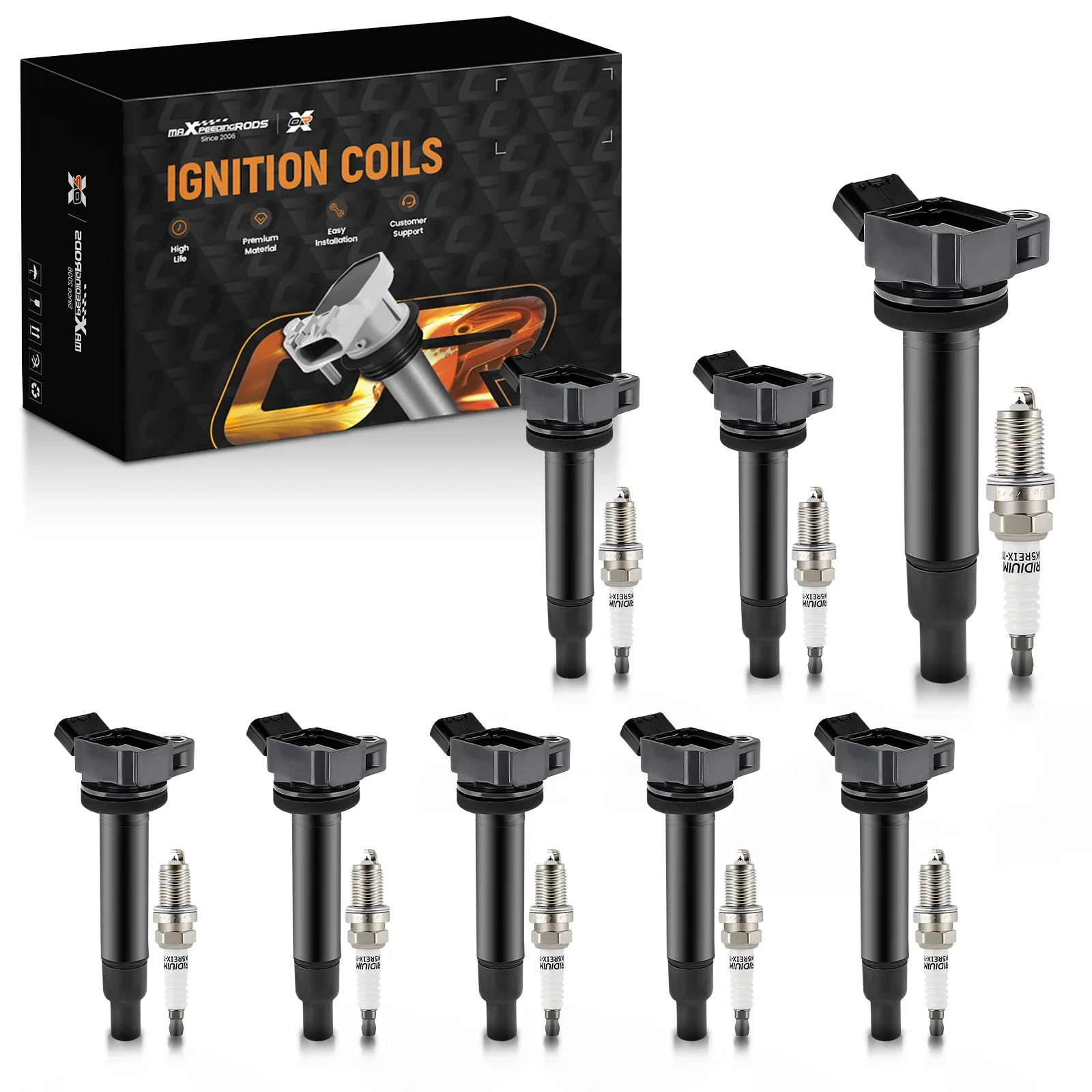 8 Ignition Coils & …