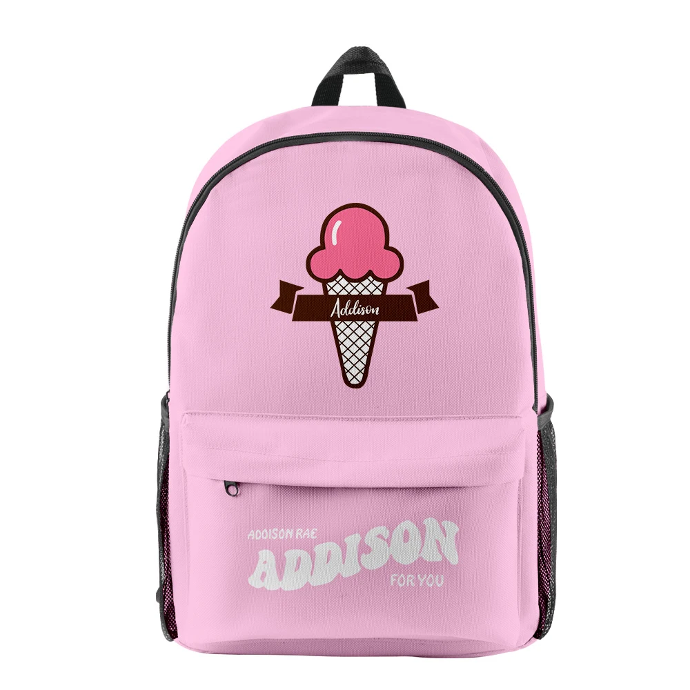 

Addison Rae Merch Zipper Backpack Fashion Boy/Girl's Print Canvas Bag Oxford Cloth Travel Bag