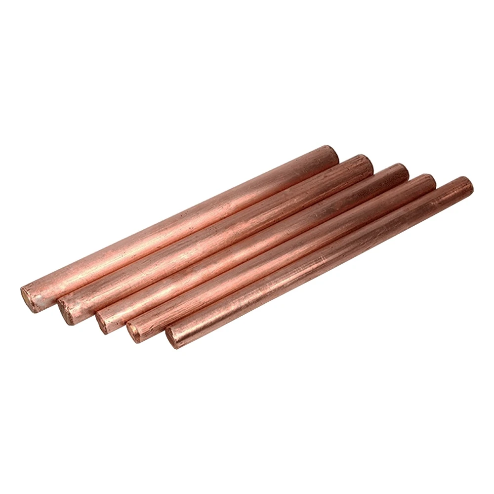 2PCS 3/4/5/6/7/8/9/10/11/12MM Diameter Copper Round Bar Rod Milling Welding For Metal Processing Copper Bar 50CM Length