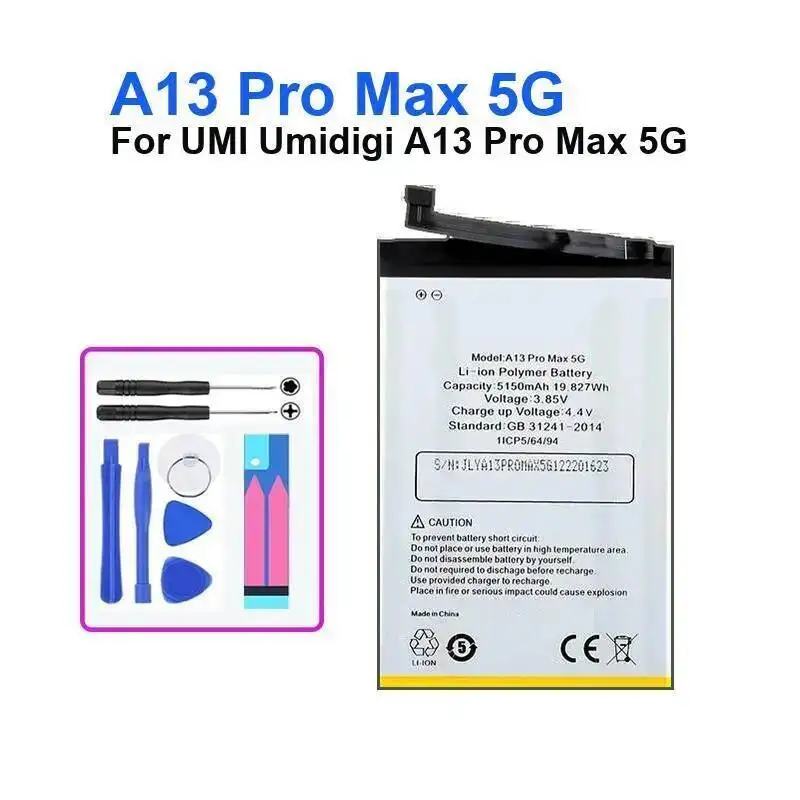 For Umidigi Umi A13 Pro Max 5G Portable 5150Mah Mobile Phone Battery