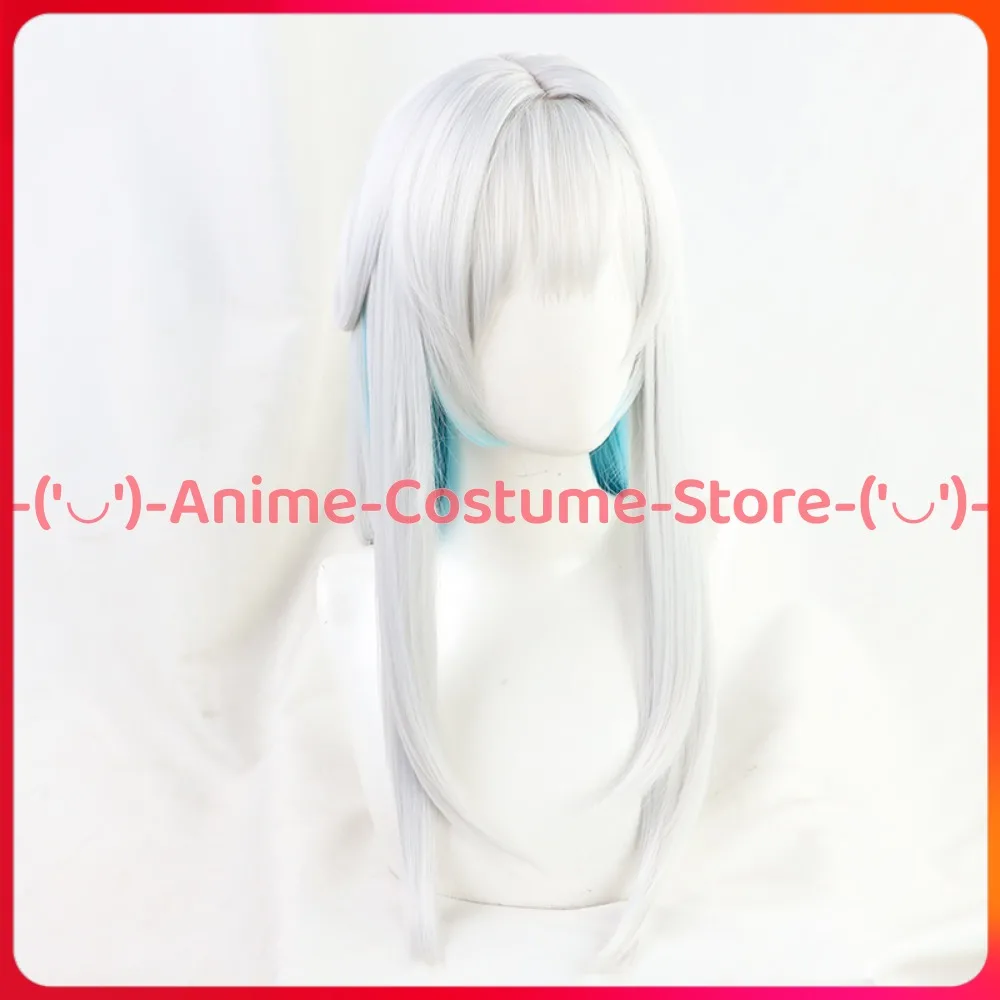 فرسان روزماري Ch 6 شعر مستعار تأثيري مع آذان لعبة شخصية هالوين كرنفال زي حفلة الباروكات مقاومة للحرارة الشعر الاصطناعية