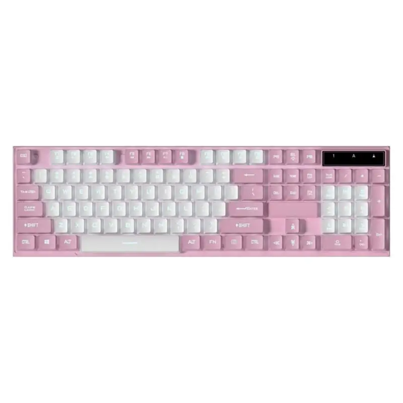 Teclados para jogos retroiluminados Y1UB Wireds com tecla flutuante e brilho ajustável para experiência personalizável