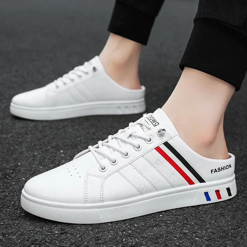 Summer Men's Half Slippers Luxury Soft-Sole Flats Comfortable Casual Shoes for Men Fashion Bottom Support Shoes Sneakers Zapatos