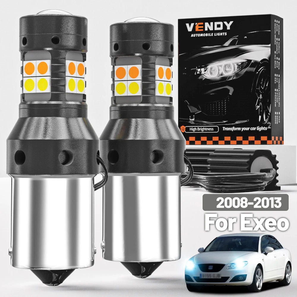 2pcs For Seat Exeo ST 3R 2008-2013 Dual Mode LED Turn Signal+Daytime Running Light DRL 2009 2010 2011 2012 Canbus Accessories