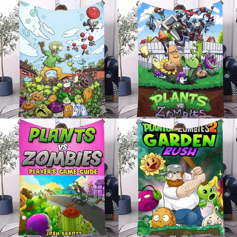 

Игра P-Plants vs Z-Zombies Strategy Blanket Design Легкое одеяло для общежитий, сон, гостиной, офиса, дивана