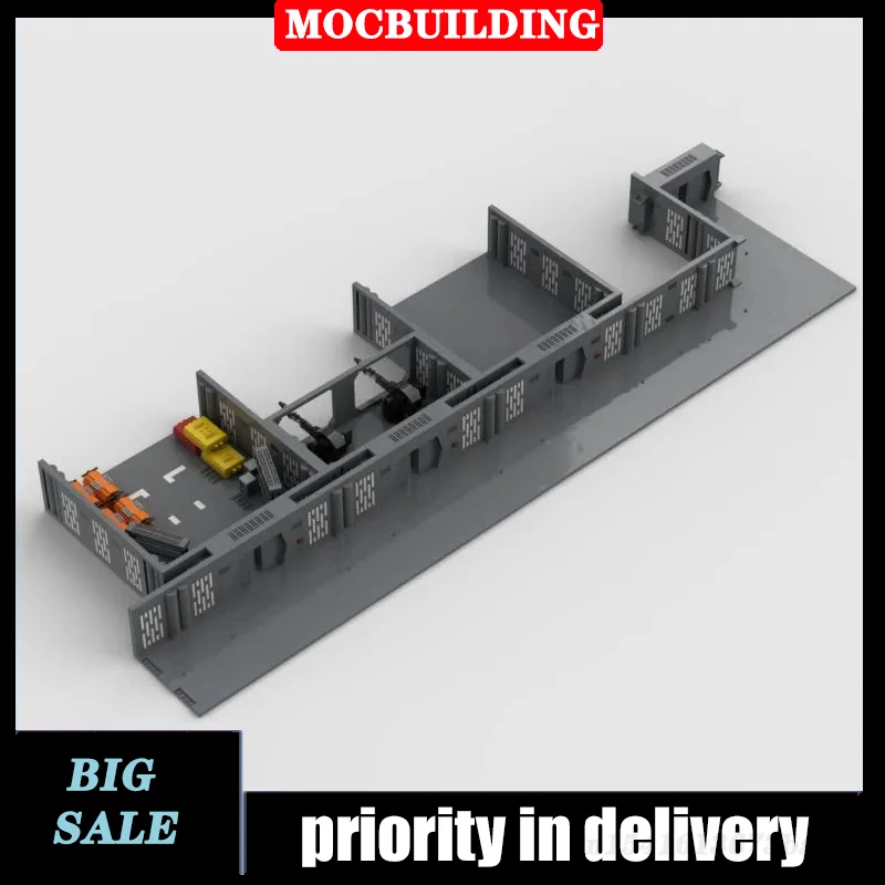 Space Wars Exterior Corridor System Room Building Model Building Block Assembly MOC  Armory Collection Toy Gift DIY