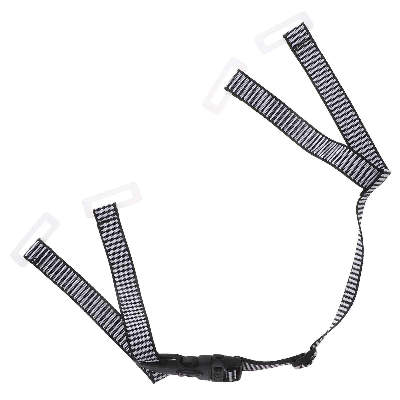 

Belt Safety Accessories Y-shaped Chin Strap Four-point (black) 1pcs Hard Hat Straps Reflective Supplies Chain Travel