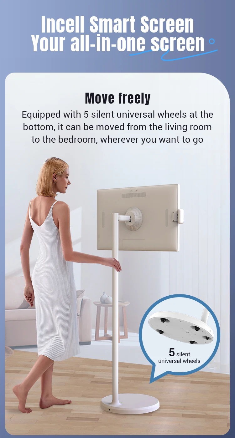 Baru 24 Inci Layar Pintar Portabel Sistem POS Octa Core Android 13 WIFI 8 + 128GB RK3588S2 Tampilan Rumah Pintar Tablet Android