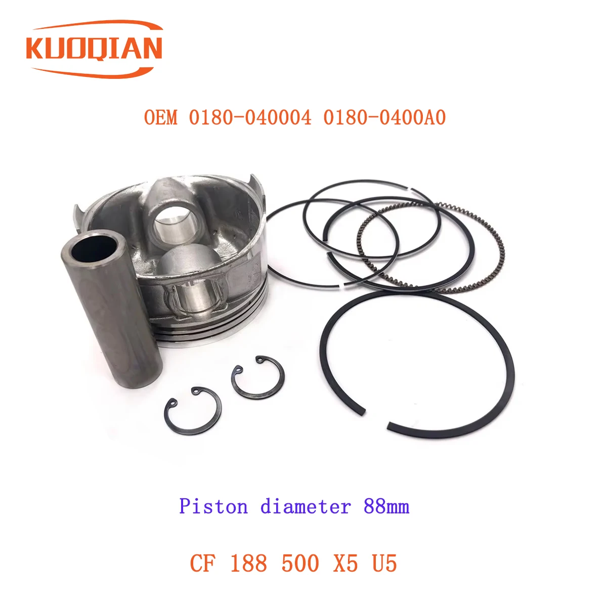 

Поршень в сборе CF CF188 CF500 500CC GO KART 0180- 040004 0180-0400A0