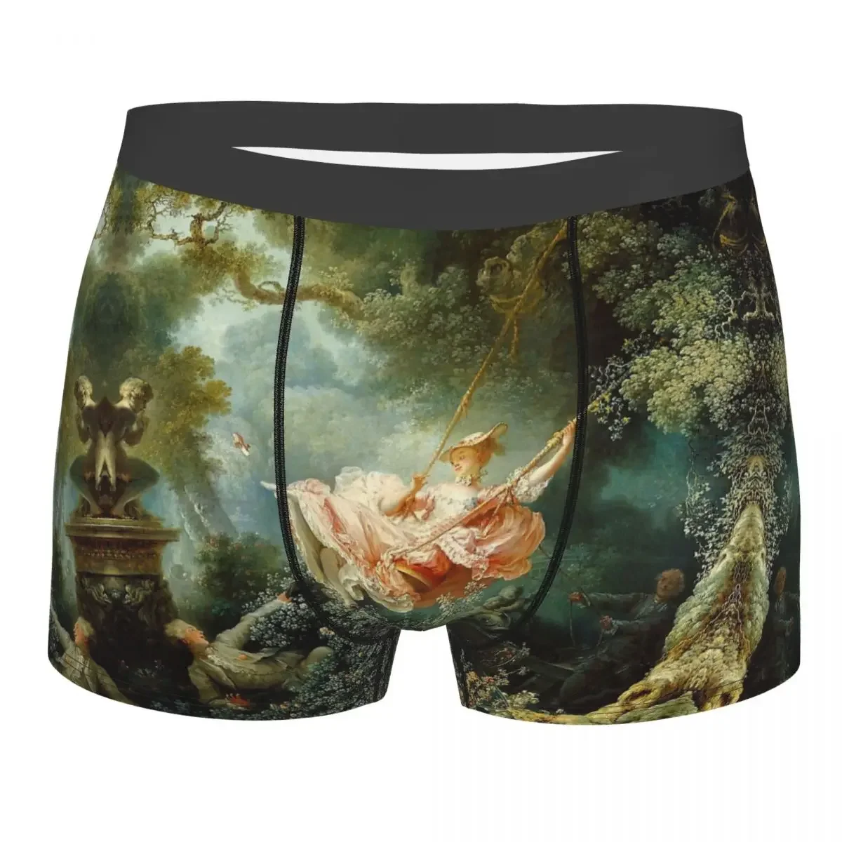 Francois Boucher Rococo Painter The Swing Jean Honore Fragonard Underpants Panties Men's Underwear Print Shorts Boxer Briefs