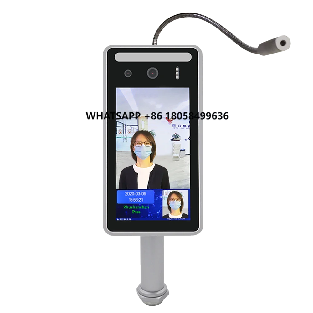 

AI Smart Face Recognition Camra Temperature Measurement Detecting Camra Human Body IP Panel Machine for Door Access Control
