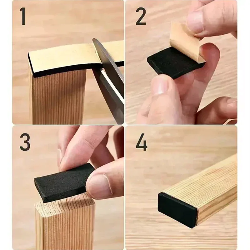 Self-Adhesive Furniture Leg Pads - Felt Anti-Slip & Soundproof Protectors for Table & Chair Feet, Floor Saver