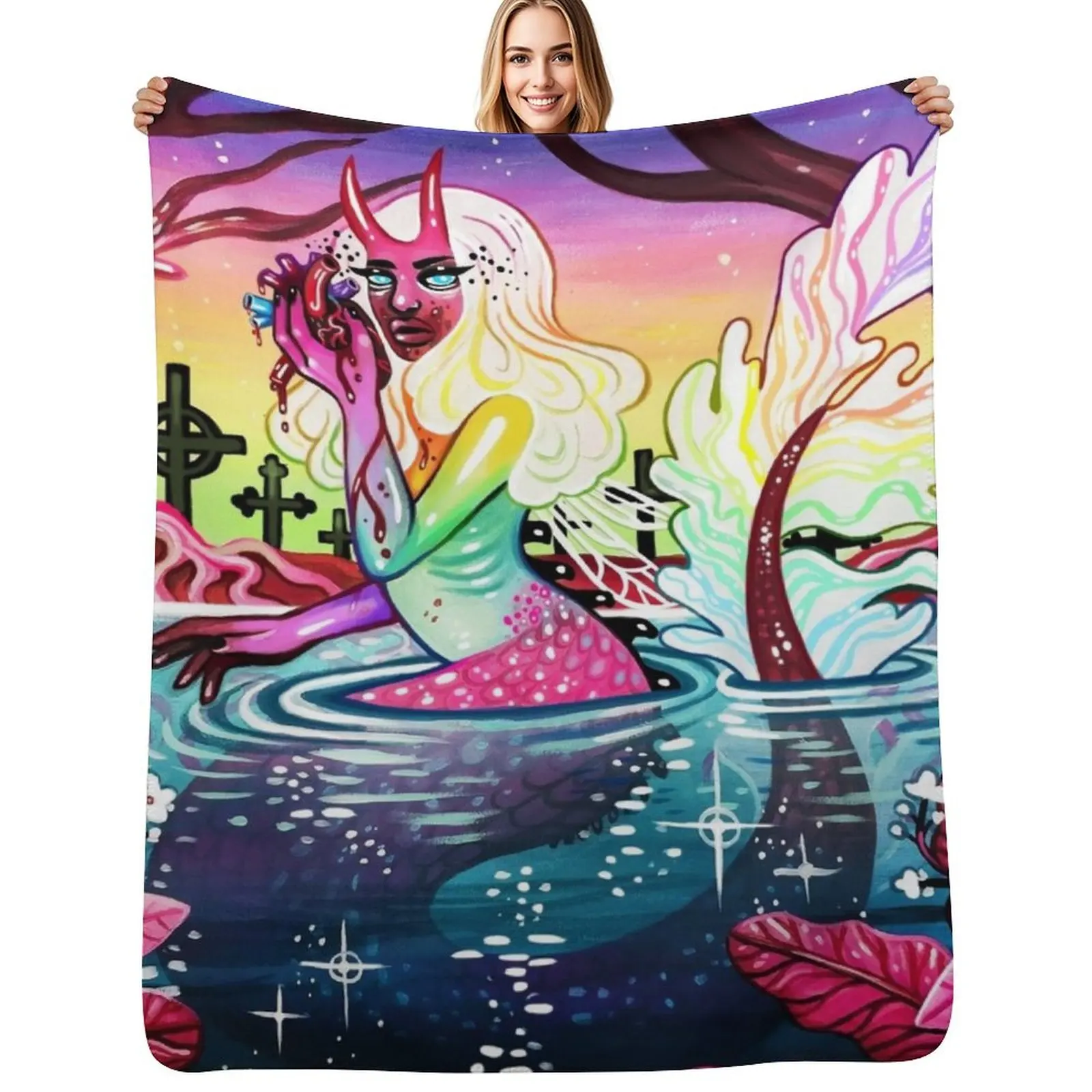 

Hearteater Throw Blanket Winter beds Sofa Throw Blankets