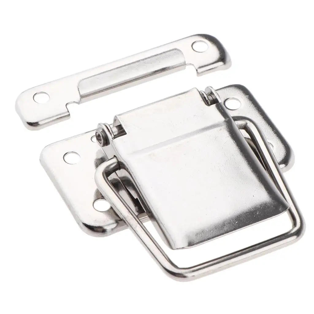 Stainless Steel Metal Spring Loaded Latches Catch Toggle Hasp Boat Hardware