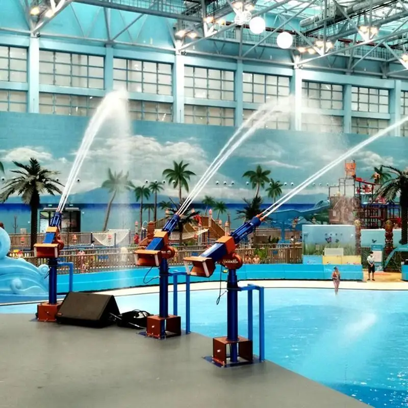 New Gatling Inflatable Metal Water Spray , Suitable For Water Park & Music Festival Shared Water Play Equipment