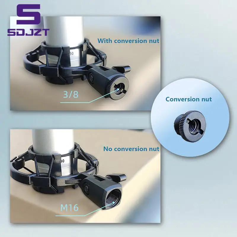 Universal Professional Condenser Microphone Shock Mount Holder Studio Recording Bracket For Black Large Mic Clip - Image 4