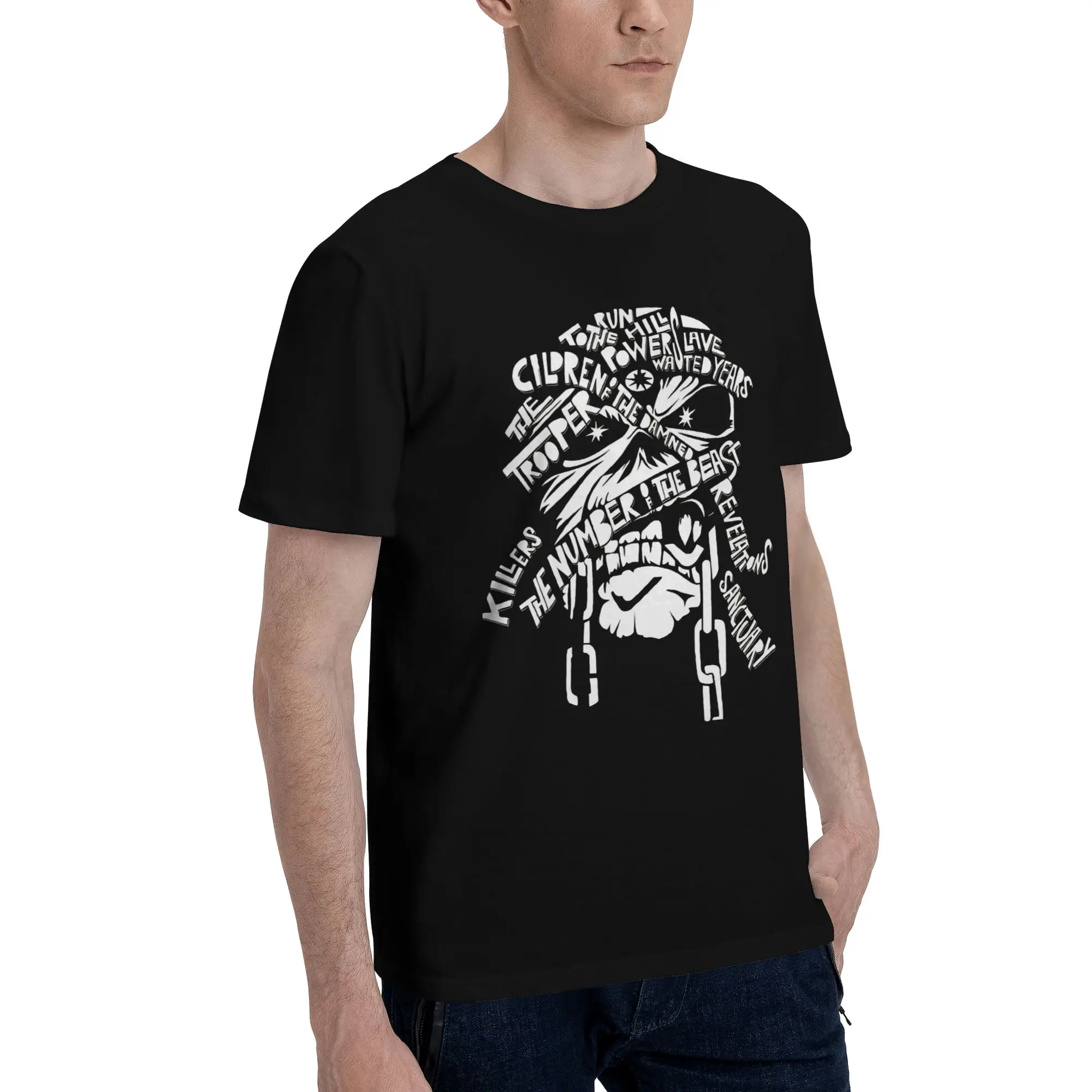 Mummy Head Full of Words  Funny Graphic 100% Cotton T-Shirt The mummy Tees Tops For Men