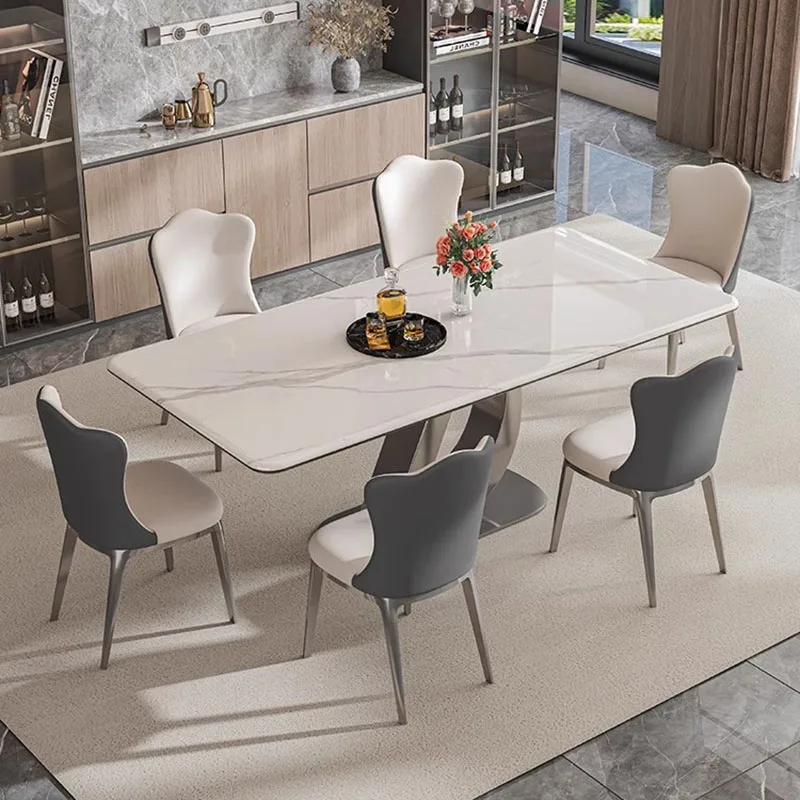 

Dinner Mobile Dining Tables Coffee Desk Square Luxury Dining Tables Marble Restaurant Muebles Para El Hogar Kitchen Furniture