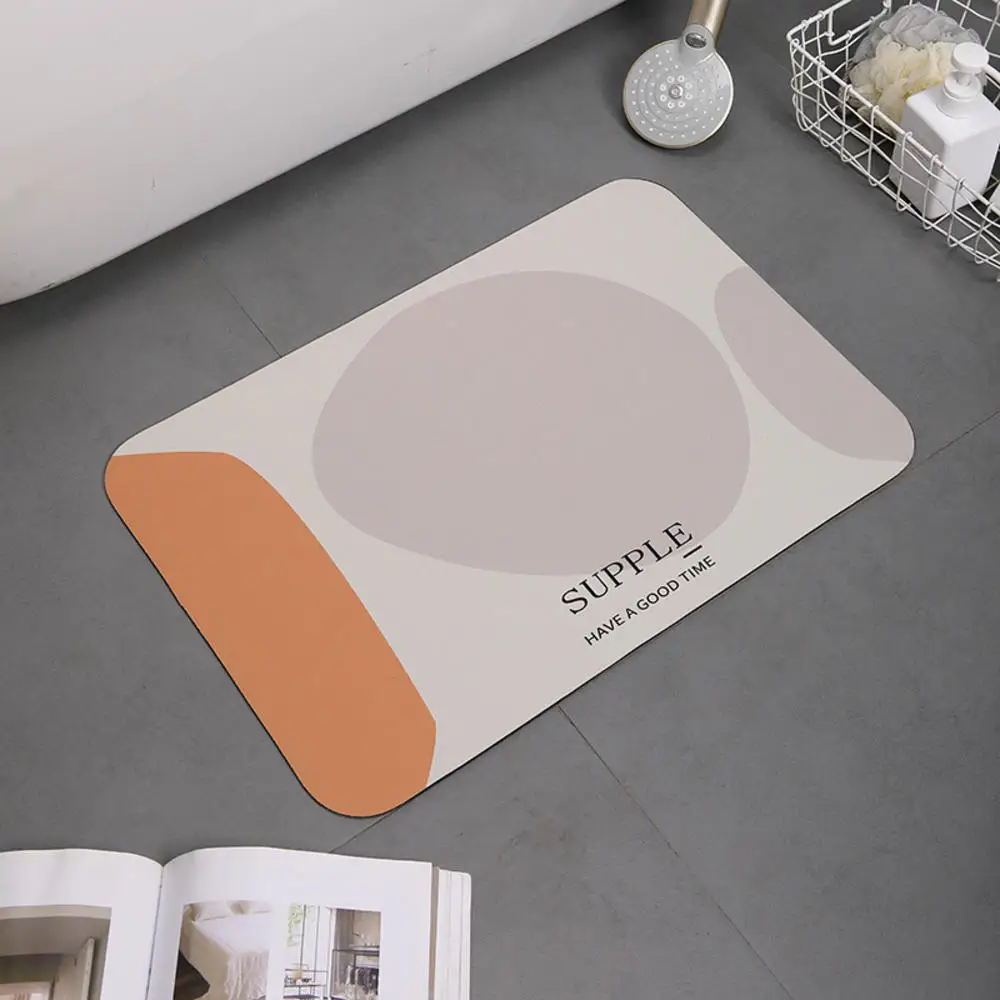 Bathroom Absorbent Mat Quick Drying Modern Simple Diatom Ooze Non-slip Entrance Doormat Floor Mats Toilet Carpet Home Decor NEW