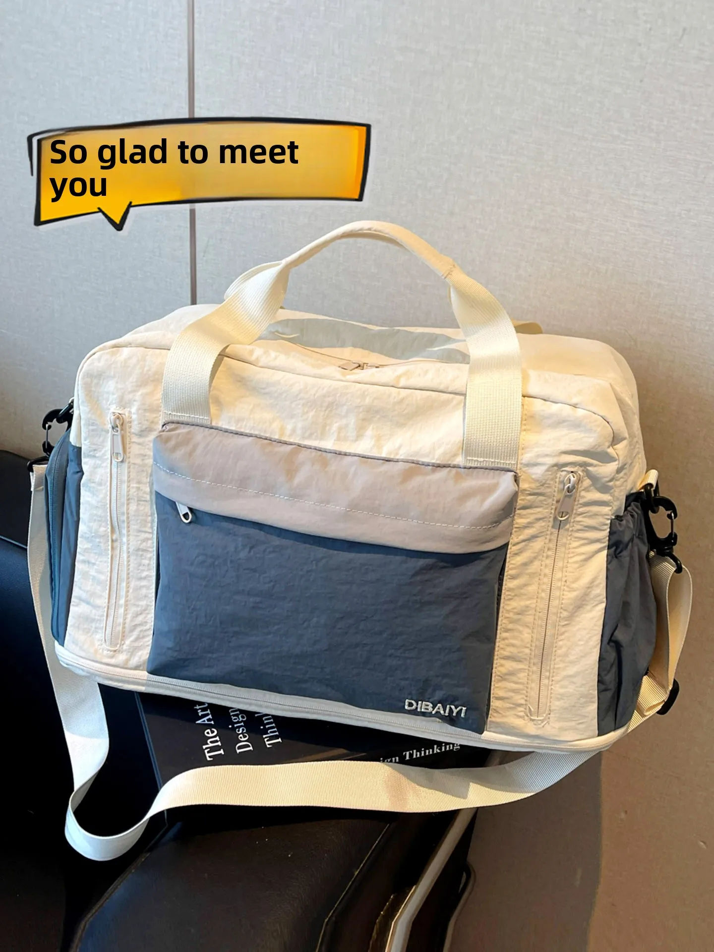 large-capacity-color-block-travel-bag-for-women-swimming-fitness-bag-wet-and-dry-separation-travel-storage-luggage-bag