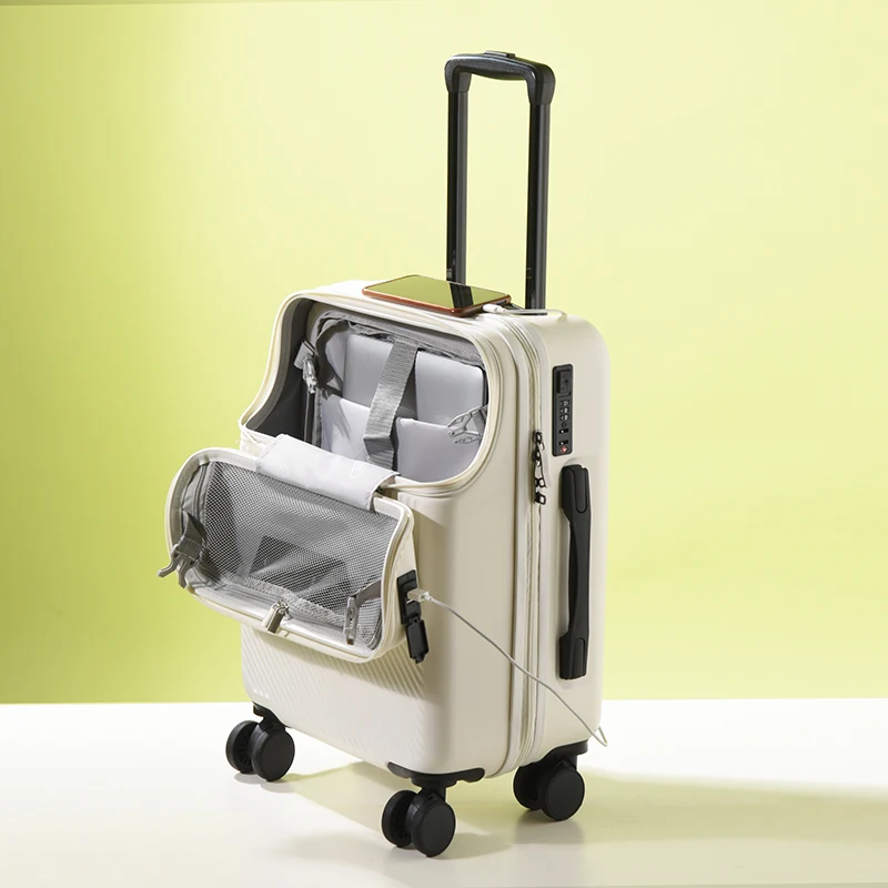 Reiskoffer Handbagage Cabine Rollende Bagage Trolley Wachtwoord Koffer Tas Met Wielen Zakelijke Lichtgewicht Bagage