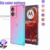 Gradient Silicone TPU Case For Motorola G75 G35 G55 G85 E14 G04S G24 Power G84 G34 G54 G14 5G Protective Cover Coque Fundas