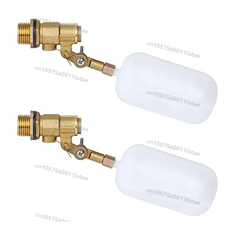 2PCS 1/2 Inch Float Valve, For Pond Float Valve Shutoff Auto Fill For Livestock Tanks, Aquariums Water Float Valve