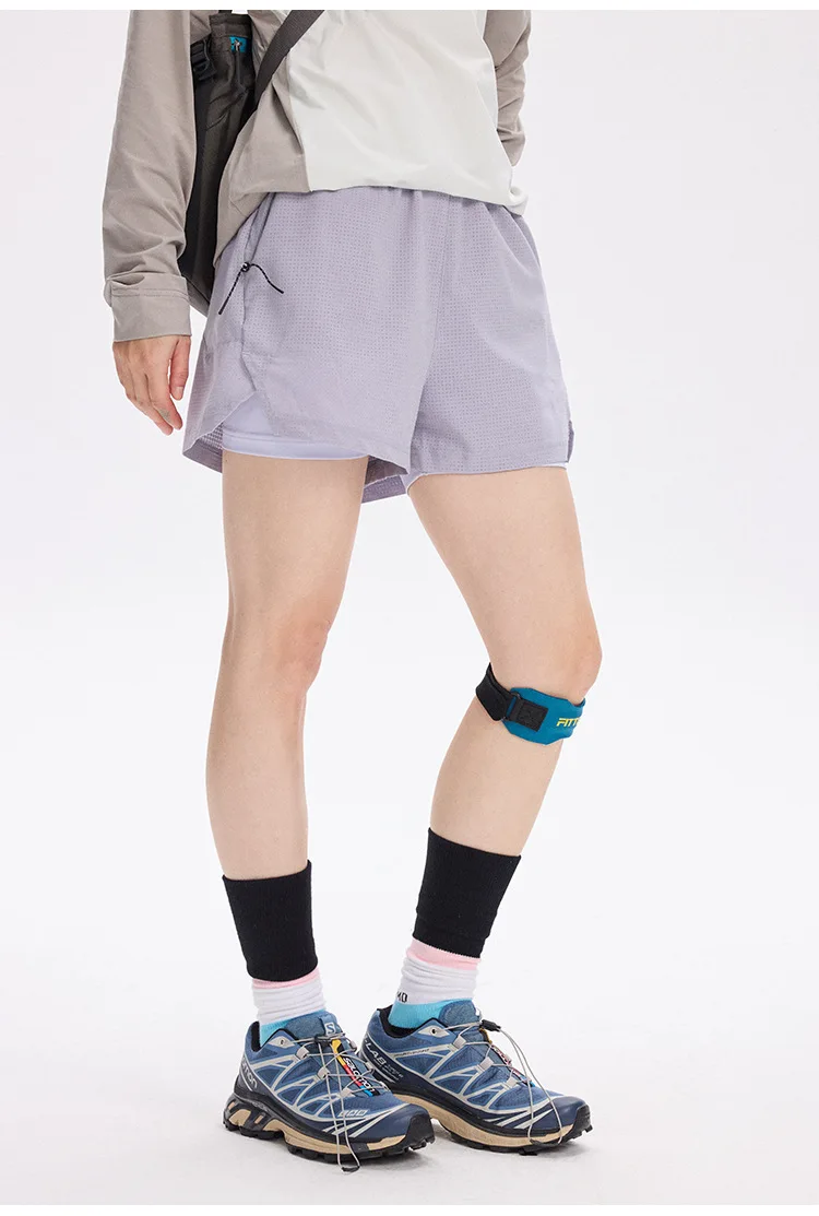 Unisex 2-in-1 Laufshorts Schnelltrocknend Fitness-Shorts Doppelschichtige Kompressions-Laufhose Sportliche Fitness-Jogging-Shorts – Detail 8