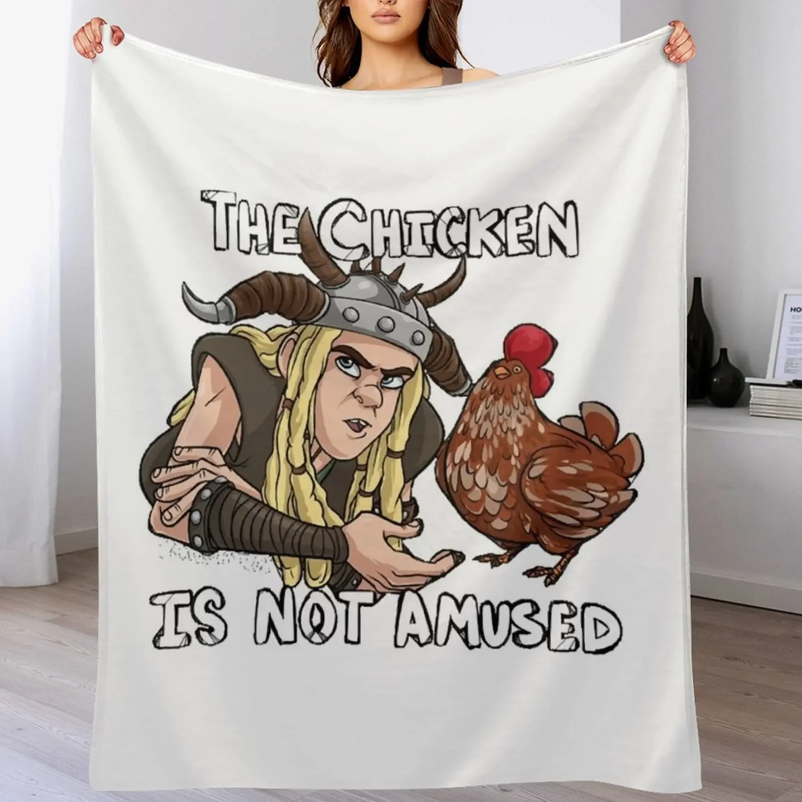 The Chicken is Not Amused Throw Blanket Luxury St For Sofa Thin Blankets