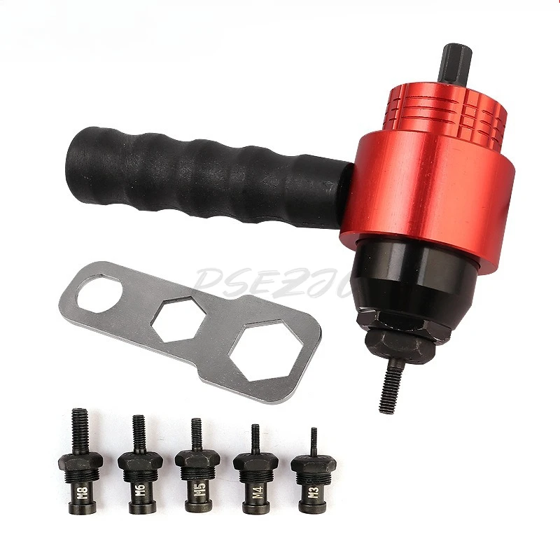 Clutch Type Manual Automatic Nut Gun Tool Pull Mother Gun Head Electric Pneumatic Aluminum Nail Gun Conversion Head