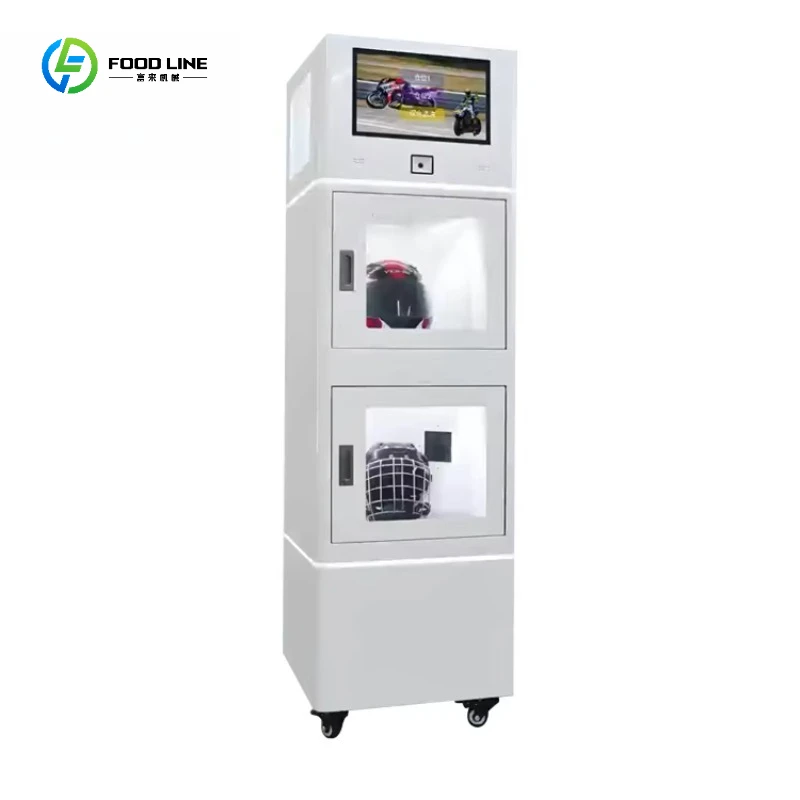 Automatic Motorbike Double Helmet Dry Cleaner Disinfecting Motorcycle Helmet Cleaning Vending Machine Customized